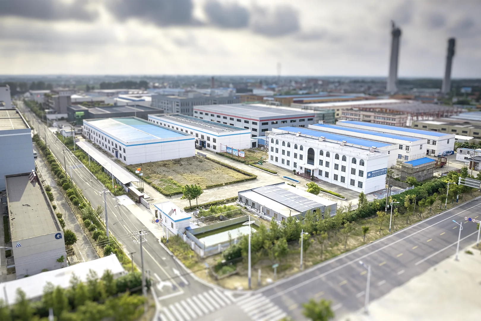 Aerial view of a manufacturing facility supporting BW Polyurea products