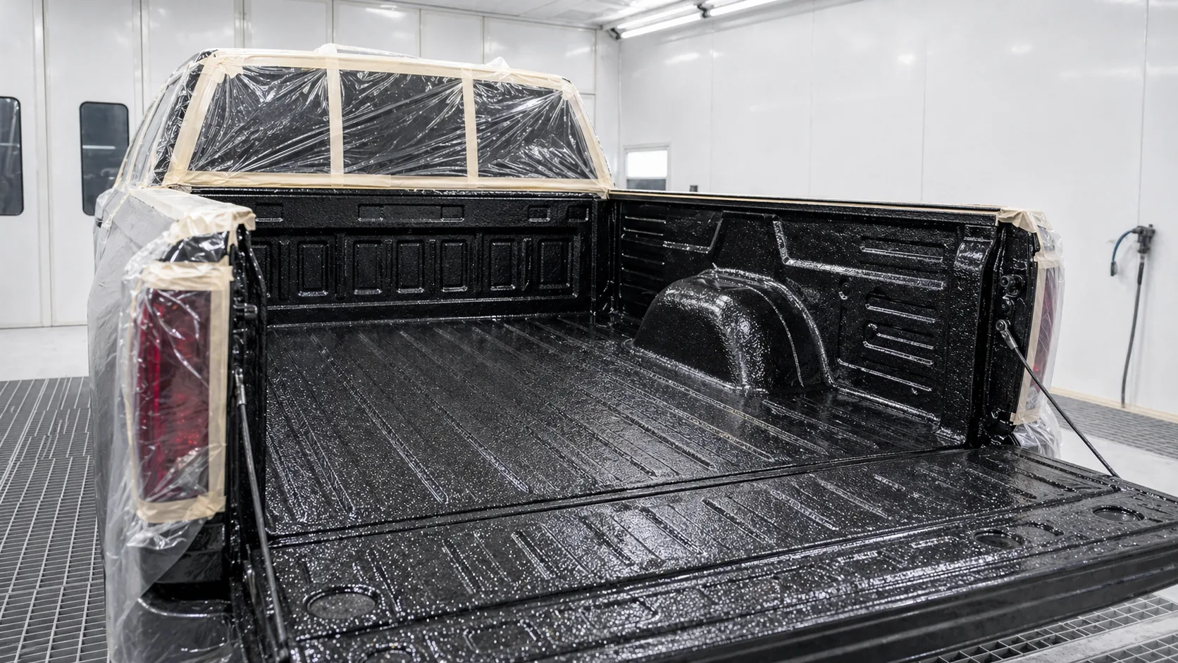 BW3-319 high-strength explosion-proof protective coating applied in a special vehicle cargo bed