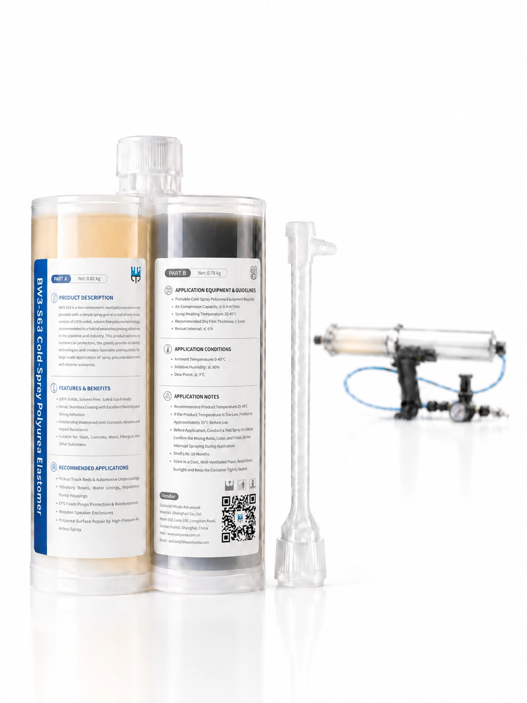 BW3-562 Cold-Spray Polyurea Elastomer product packaging photo