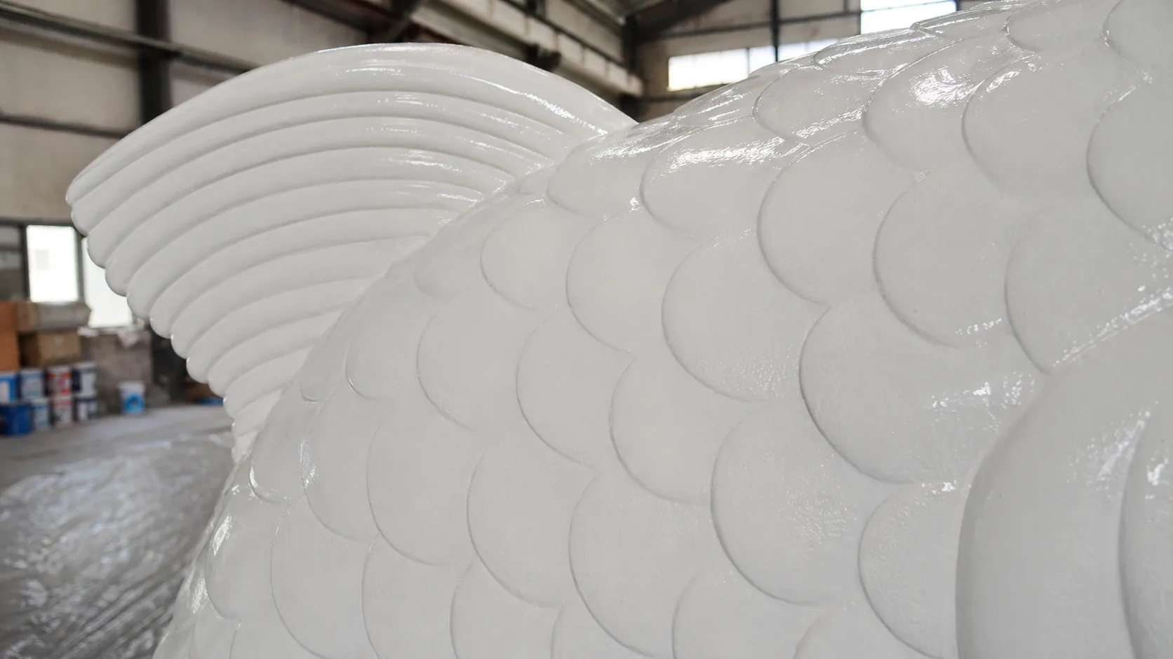 Detail view of BW3-562 cold-spray polyurea elastomer textured protective coating