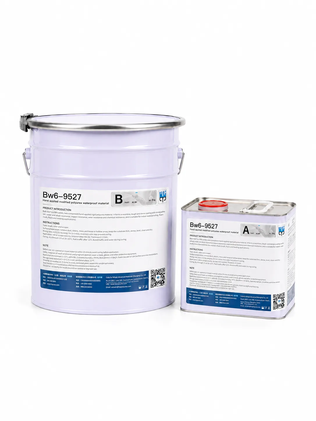 BW6-9527 Hand-Applied Modified Polyurea Thickened Intermediate Waterproof Layer official product packaging image