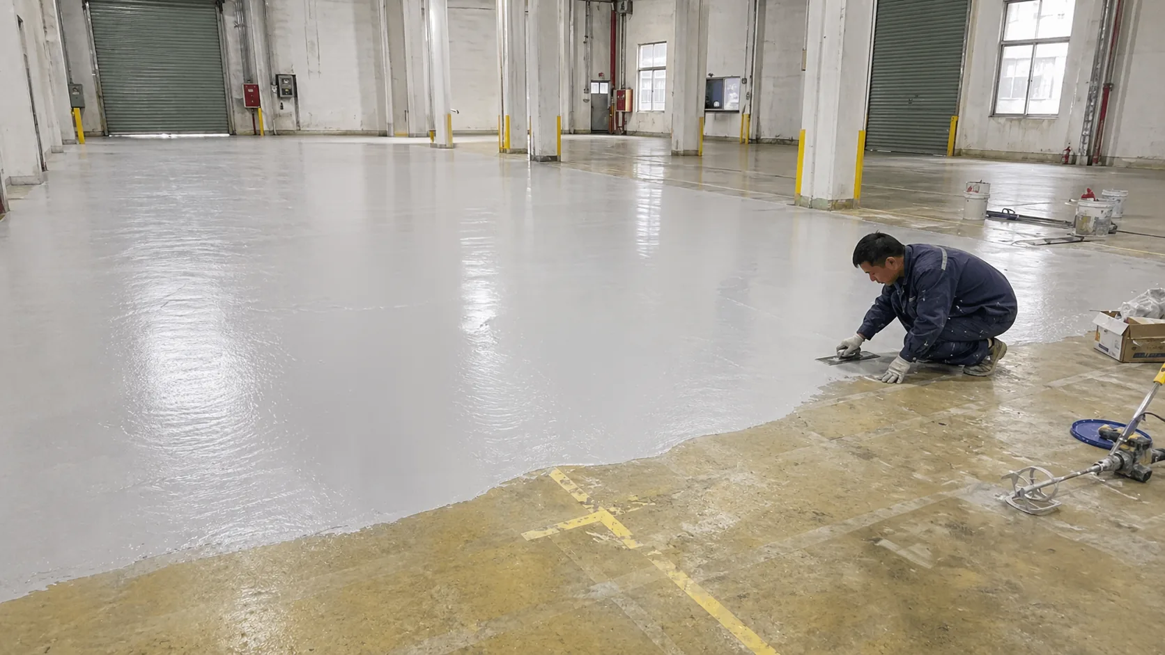 BW6-9527 hand-applied modified polyurea waterproofing application detail