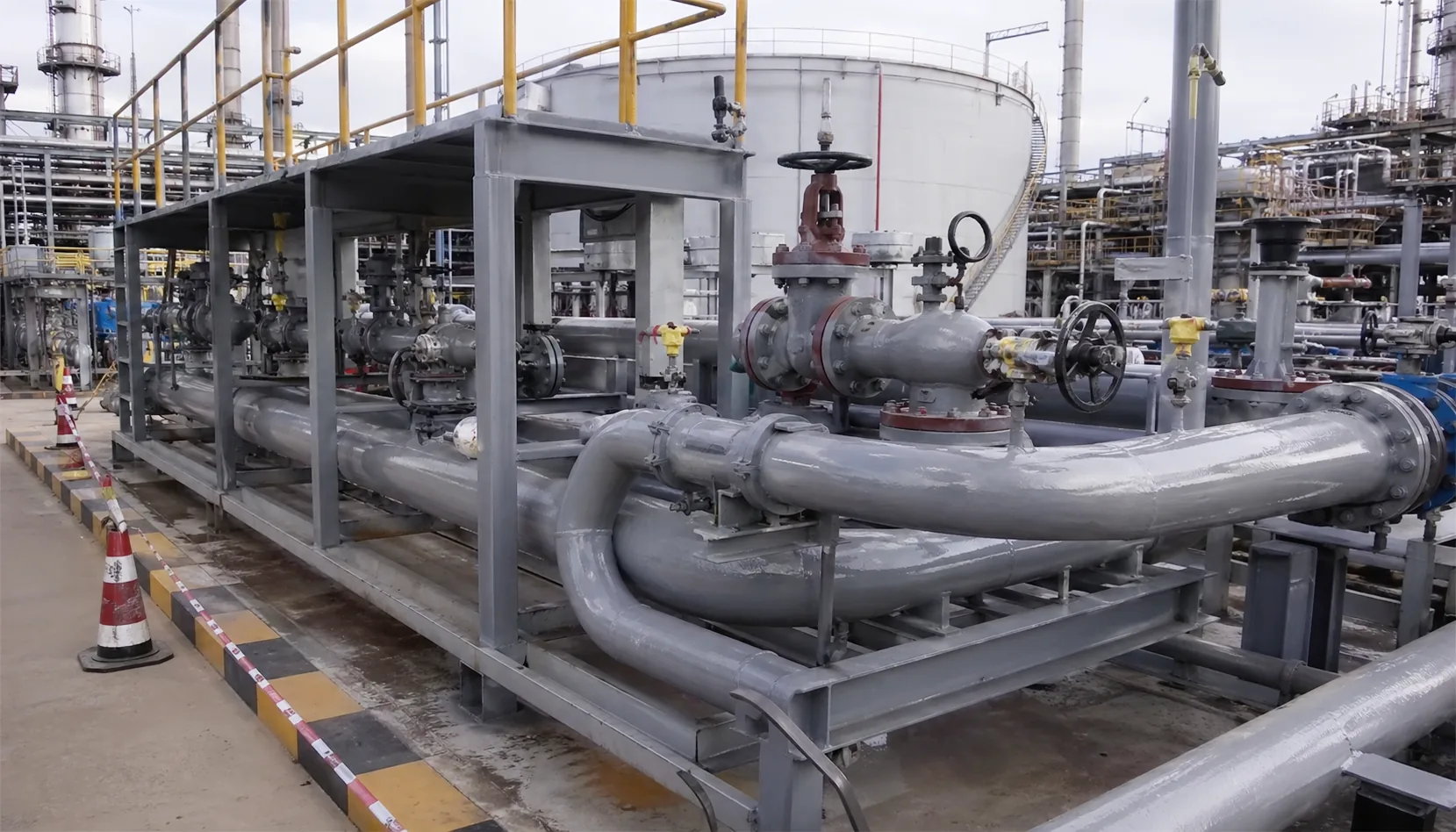BW6-959 moisture-cure industrial anticorrosion coating on pipeline and equipment surfaces