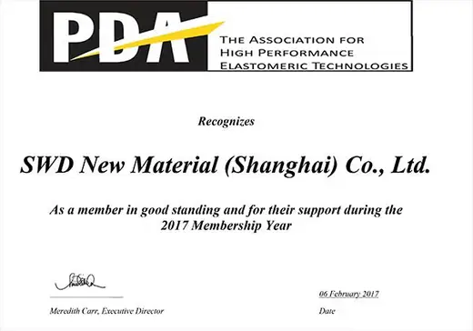 PDA membership certificate document