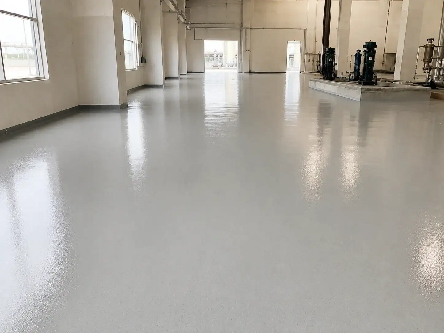 Finished BW0-8027 wear-resistant weather-resistant concrete floor surface