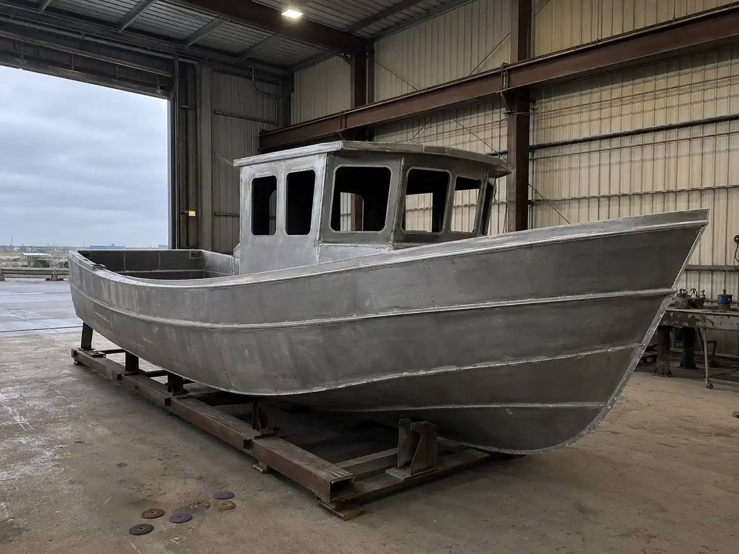 Steel surface preparation before marine spray polyurea anti-corrosion coating