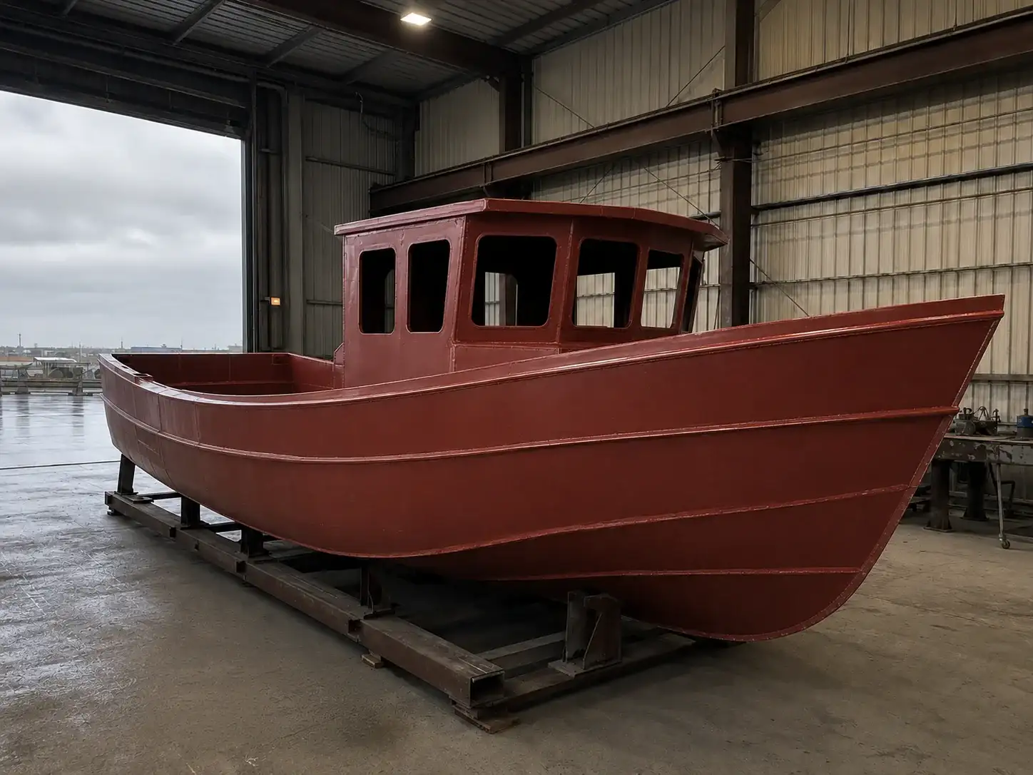 BW8008 metal primer application on prepared marine steel