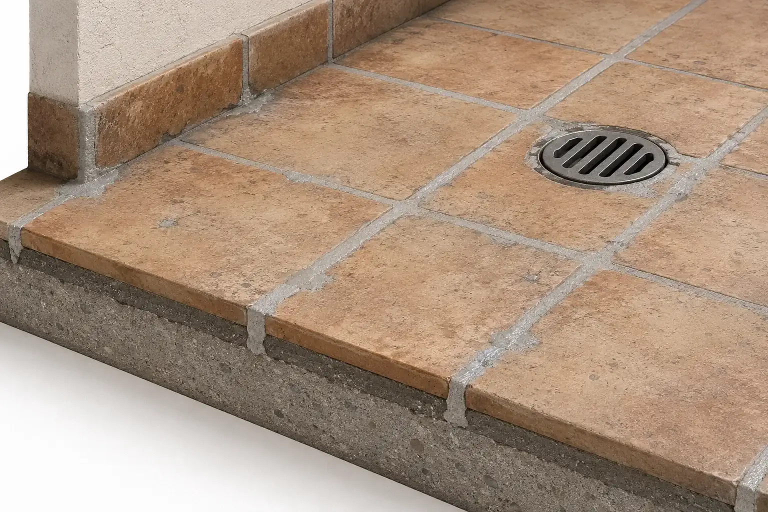 BW6-9527 quartz sand joint filling and local repair layer for old tile overlay system