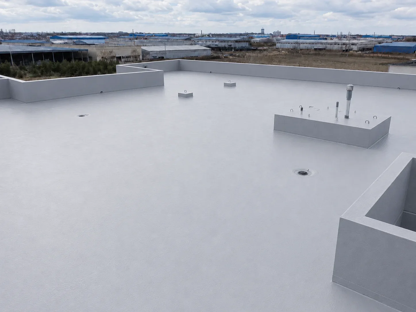 BW0-8029 protective topcoat for exposed concrete roof polyurea waterproofing system