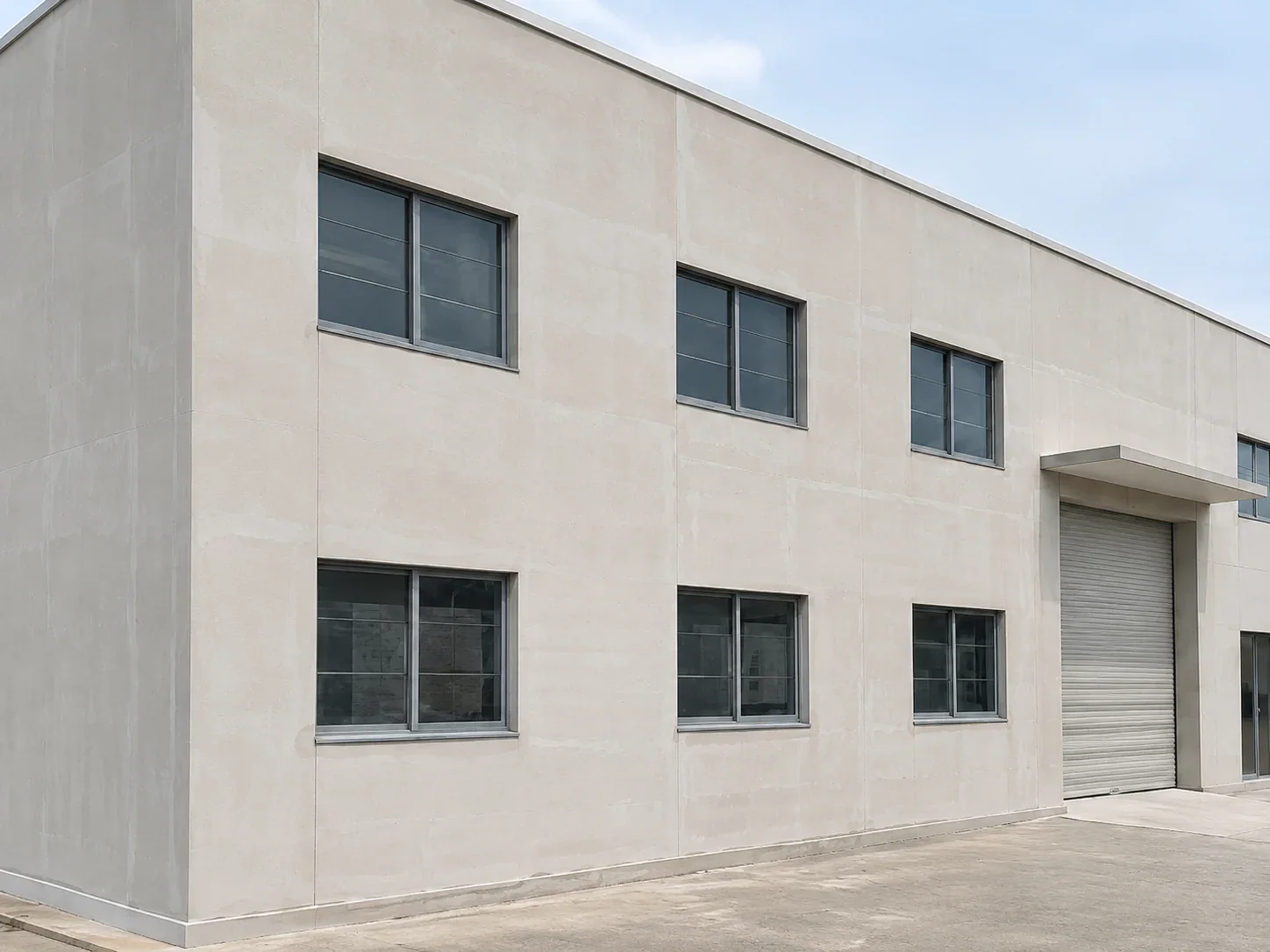 Exterior wall before BW8009 primer and BW0-8029 wall protection coats