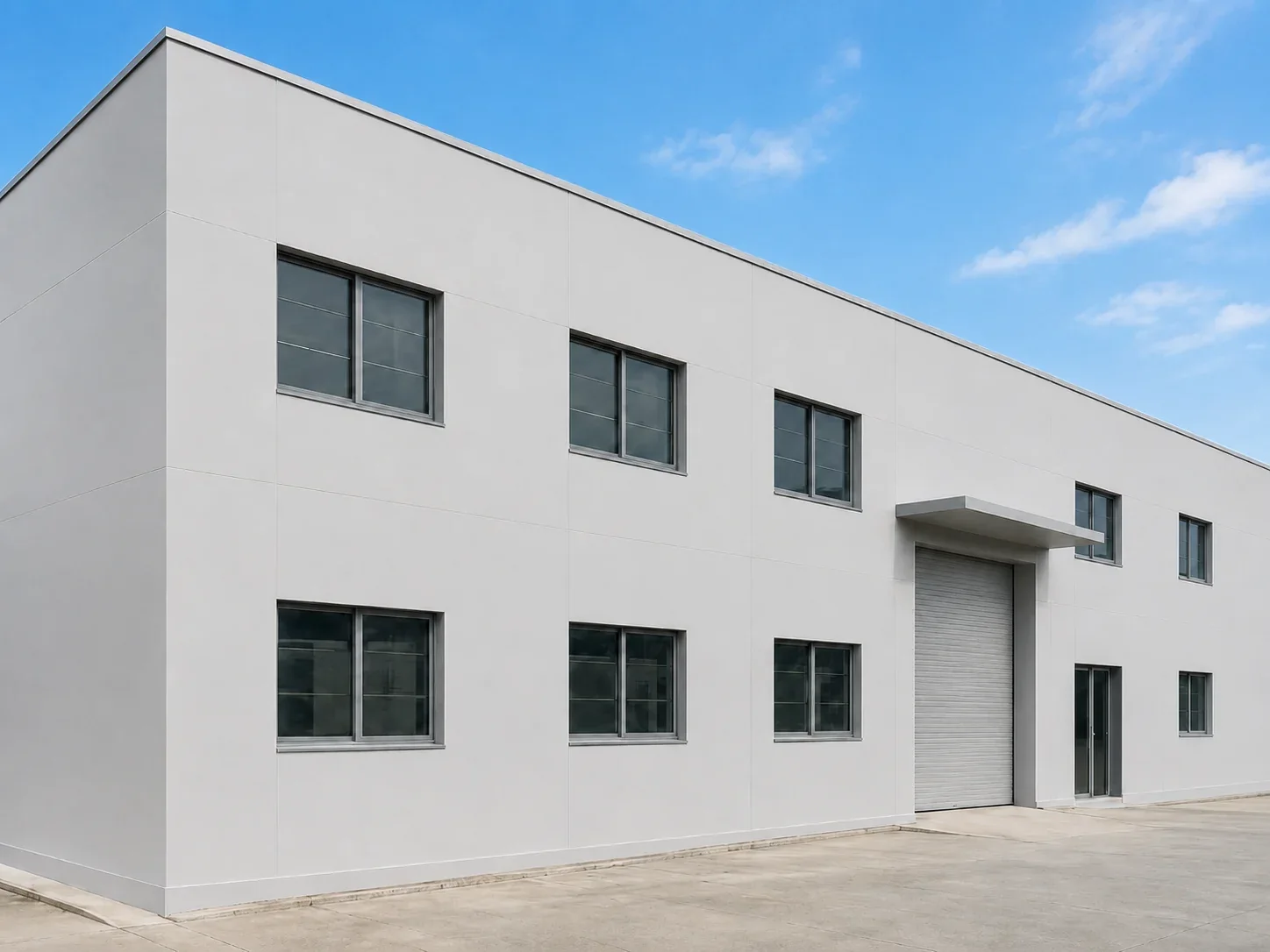 Finished exterior wall after second BW0-8029 polyaspartic weather protection coat
