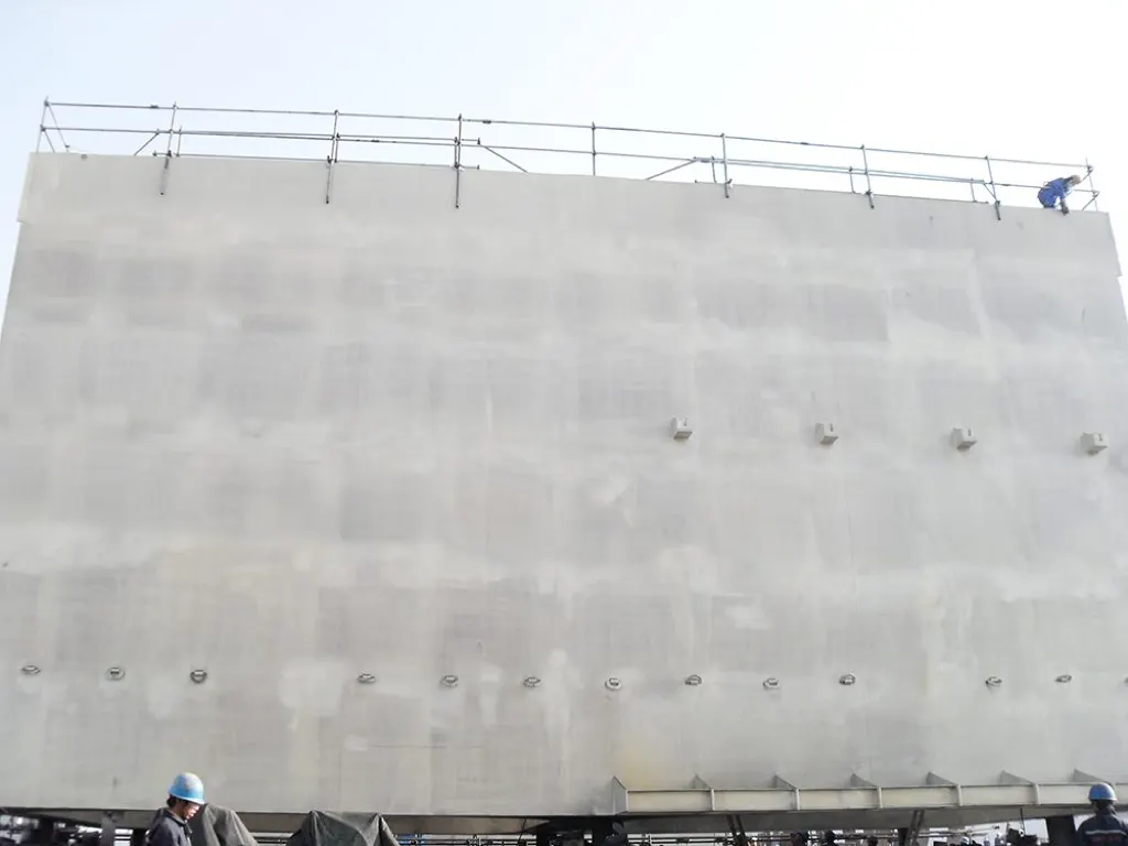 Coating protection detail on prefabricated desalination project module