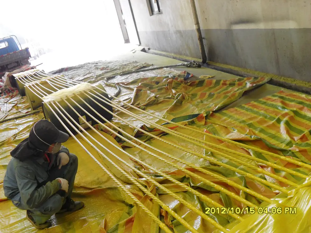 Bridge steel strand coated with spray polyurea protective system