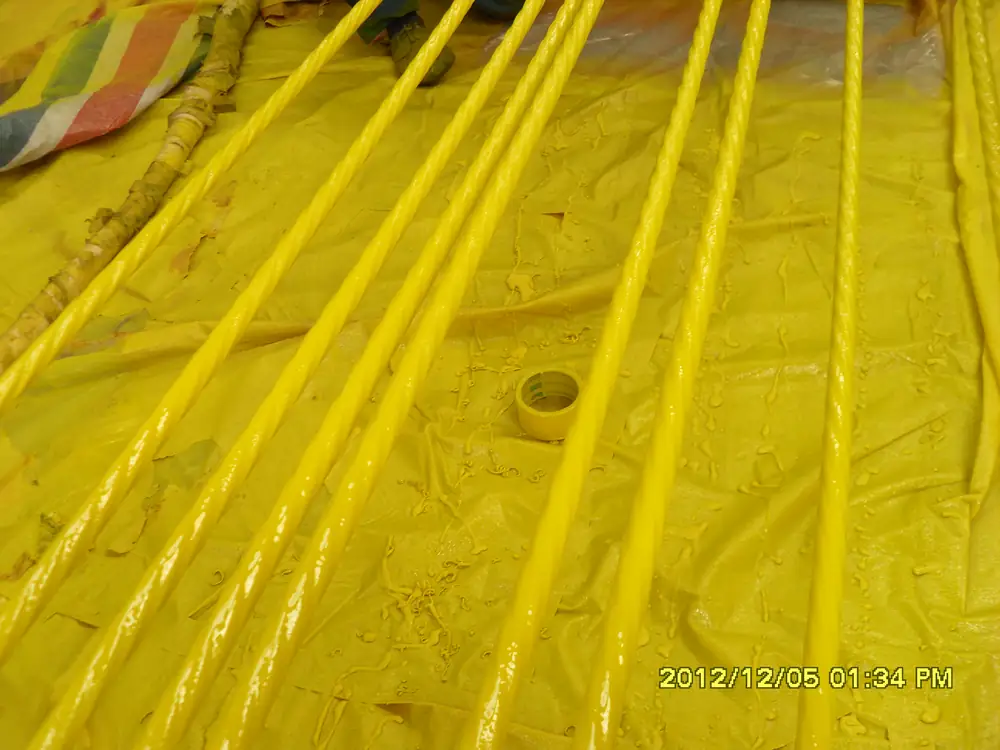 Finished bridge steel strand protection with BW3-900 and BW0-8029