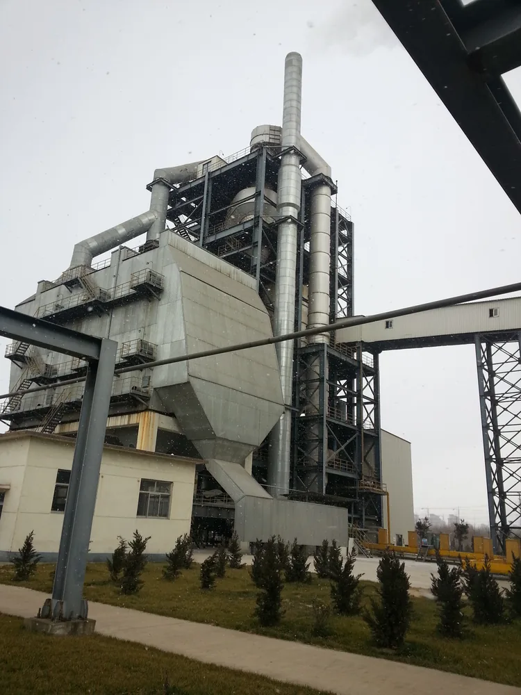 Outdoor industrial steel structure with anti-corrosion protective coating