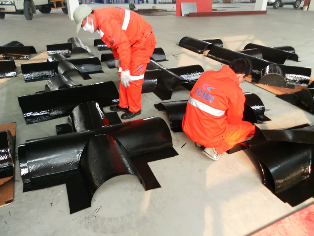 Finished dam equipment protective coating for impact and abrasion resistance