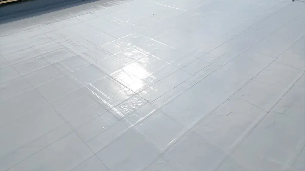 Finished roof waterproofing renovation with BW6-9528 and BW0-8029