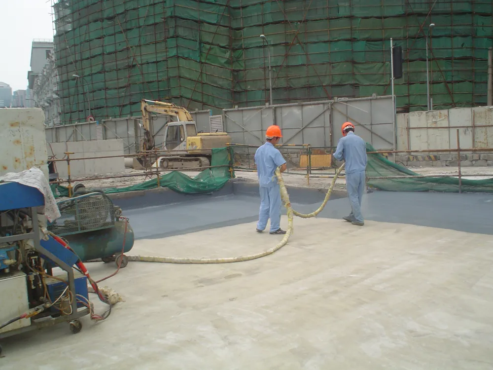 Urban tunnel roof deck waterproofing project with spray polyurea coating