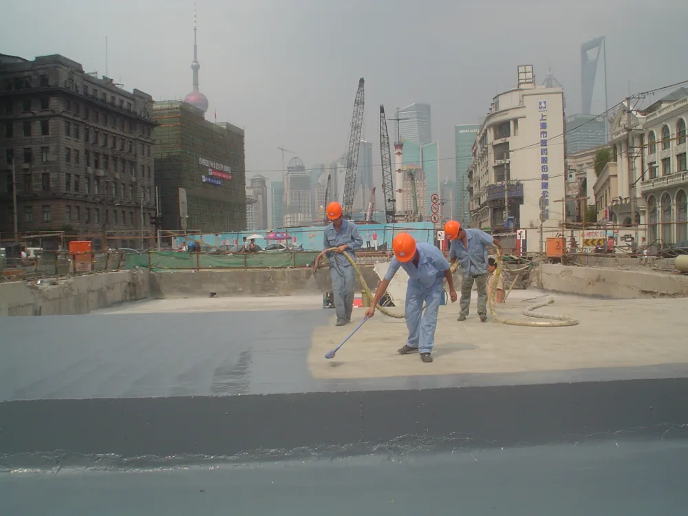 Shanghai Bund tunnel roof deck waterproofing work in 2009