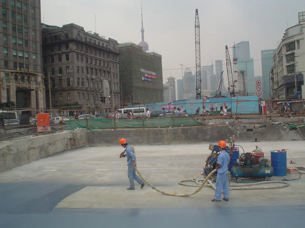 Shanghai Bund tunnel roof deck waterproofing project overview