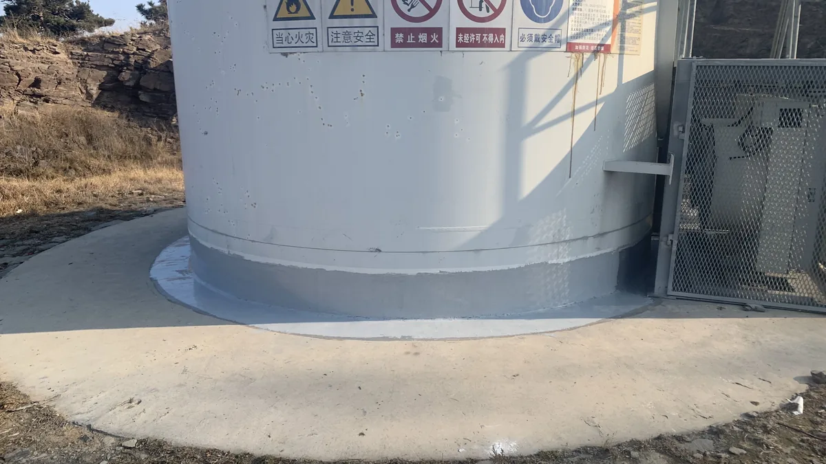 Shandong wind turbine base with BW8009 primer and BW6-8526 hand-applied polyurea protection